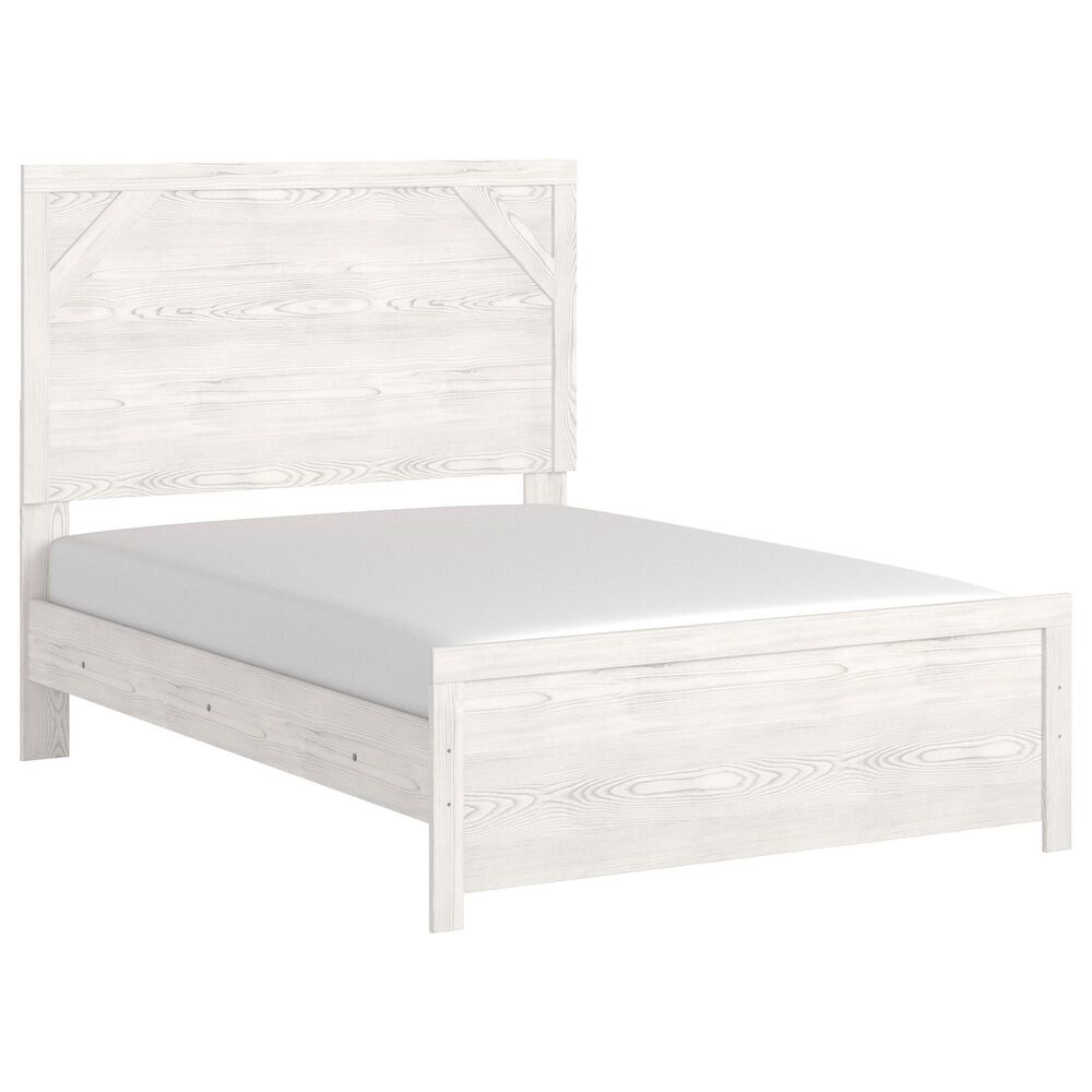 Ashley Gerridan 4 Piece Full Bedroom Set in White and Gray, , large