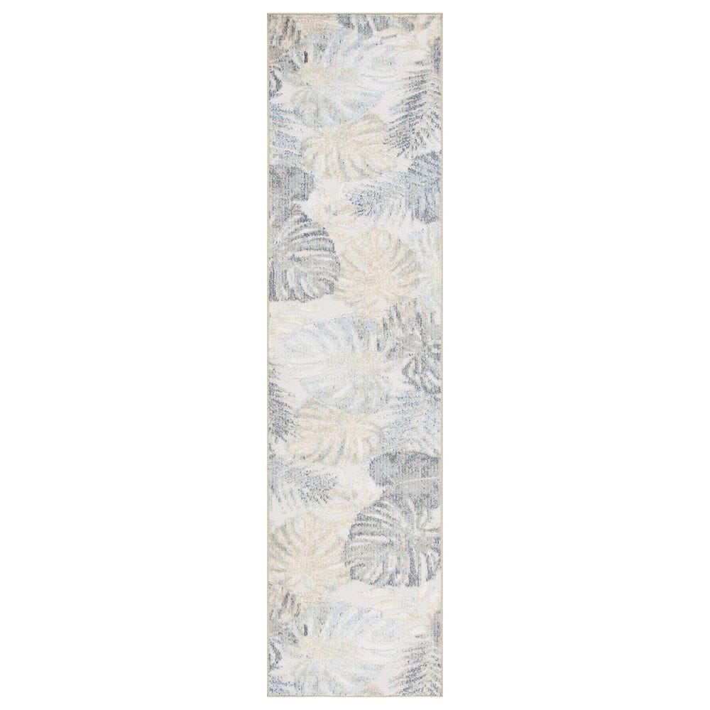 Safavieh Sarasota 2"3" x 9" Light Green and Ivory Indoor/Outdoor Runner, , large