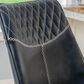 Linon Home Decor Elder 24" Counter Stool with Navy Cushion in Black, , large