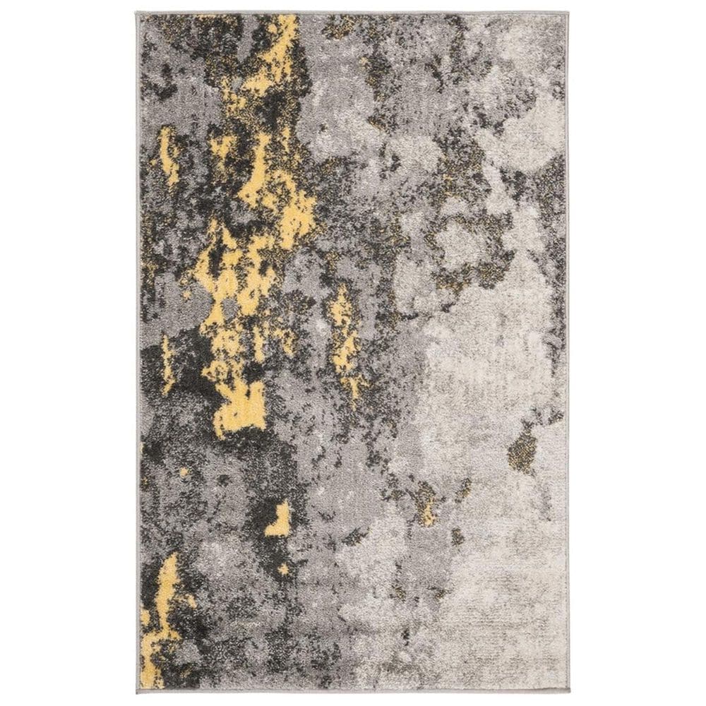 Safavieh Adirondack ADR134H 4" x 6" Grey and Yellow Area Rug, , large