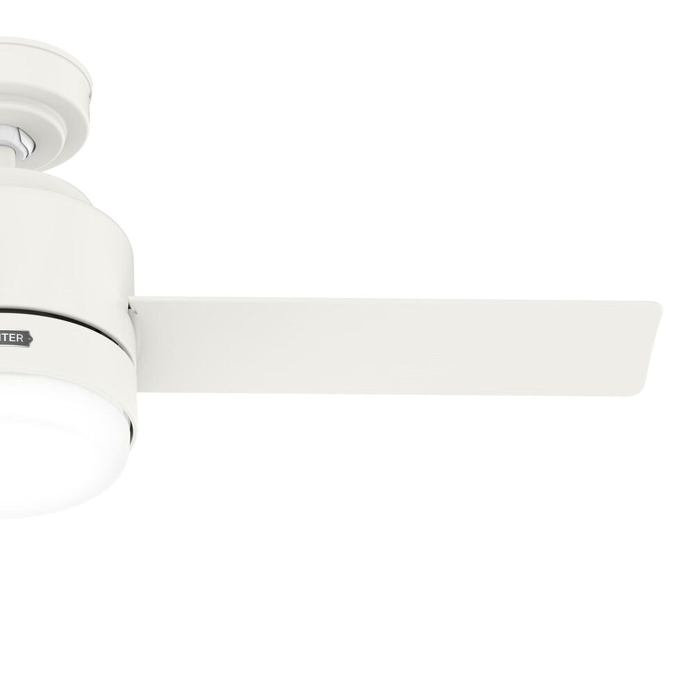 Hunter Gilmour 44&quot; Outdoor Ceiling Fan with LED Lights in Matte White, , large
