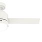 Hunter Gilmour 44" Outdoor Ceiling Fan with LED Lights in Matte White, , large