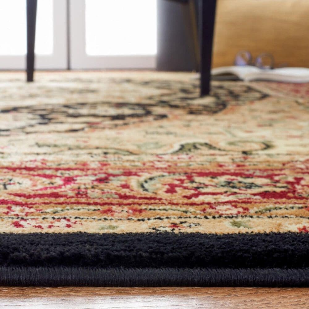 Safavieh Lyndhurst LNH330 8&#39; x 10&#39; Black and Red Area Rug, , large