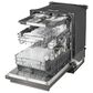 LG 24" Built-In Bar Handle Dishwasher with 3rd Rack in Black Stainless Steel, , large
