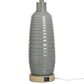 Flair Industries 30" Ceramic Table Lamp with USB Ports in Gray Washed, , large