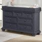 Oxford Baby Weston 7 Drawer Dresser and Changer Top in Midnight Slate, , large