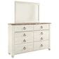 Ashley Willowton 4-Piece Full Storage Bedroom Set in Whitewash, , large