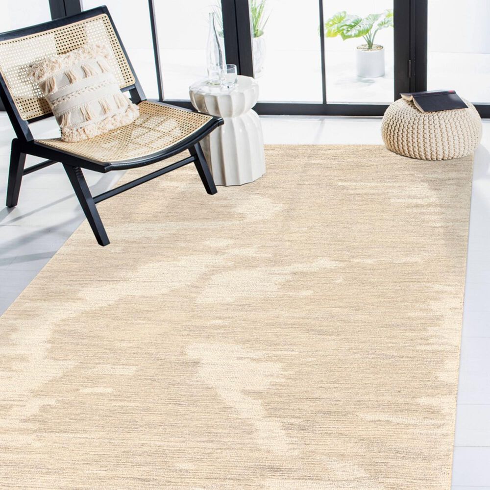 Amer Rugs Mexico Ivory and Beige 3'6" x 5'6" Area Rug, , large