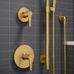 Kohler Awaken Showering Kit in Vibrant Brushed Moderne Brass, , large