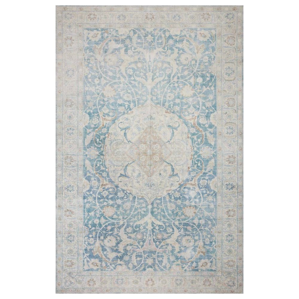 Chris Loves Julia x Loloi Jules 7"6" x 9"6" Antique and Sky Area Rug, , large