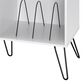 Novogratz Concord Turntable Stand with Drawers in White, , large