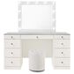 Crown Mark Avery Vanity Set with Stool in White, , large
