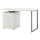 Pacific Landing Hilliard Writing Desk with File Drawer in White, , large