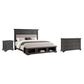 Davis International King Storage Bed with Dresser and Nightstand in Gray Oak, , large