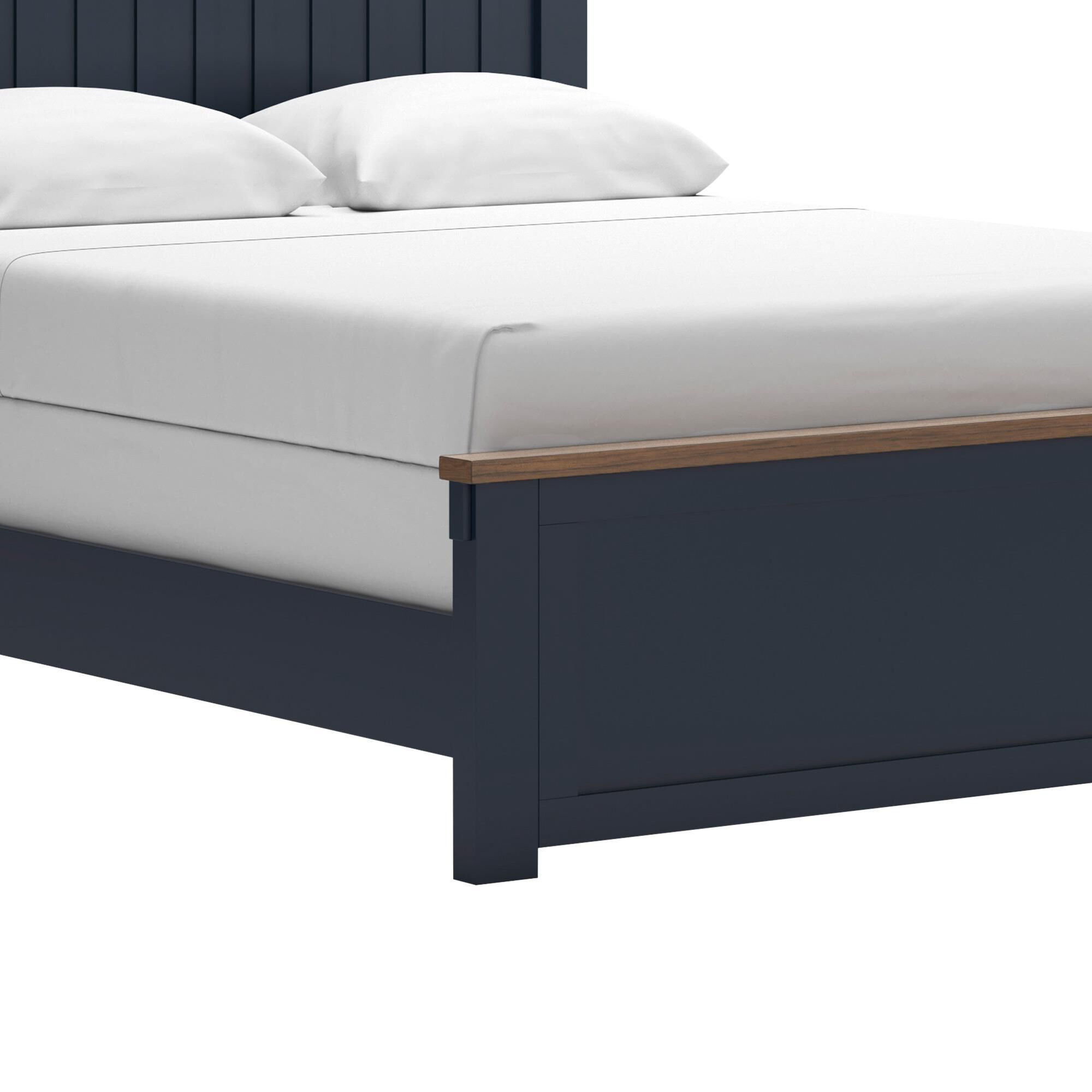 Ashley Landocken Queen Panel Bed in Brown and Blue