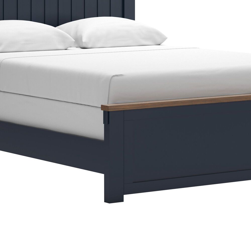 Ashley Landocken Queen Panel Bed in Brown and Blue, , large