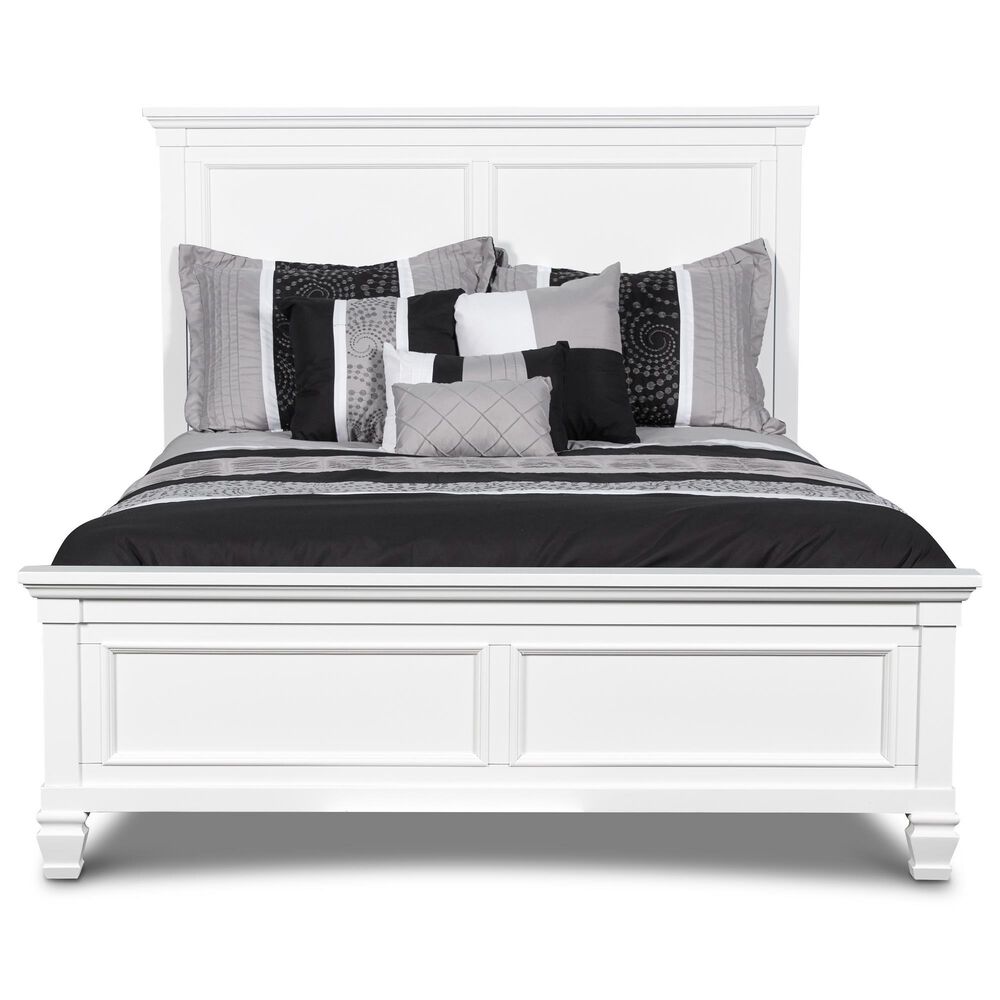 New Heritage Design Tamarack Full Panel Bed in White, , large