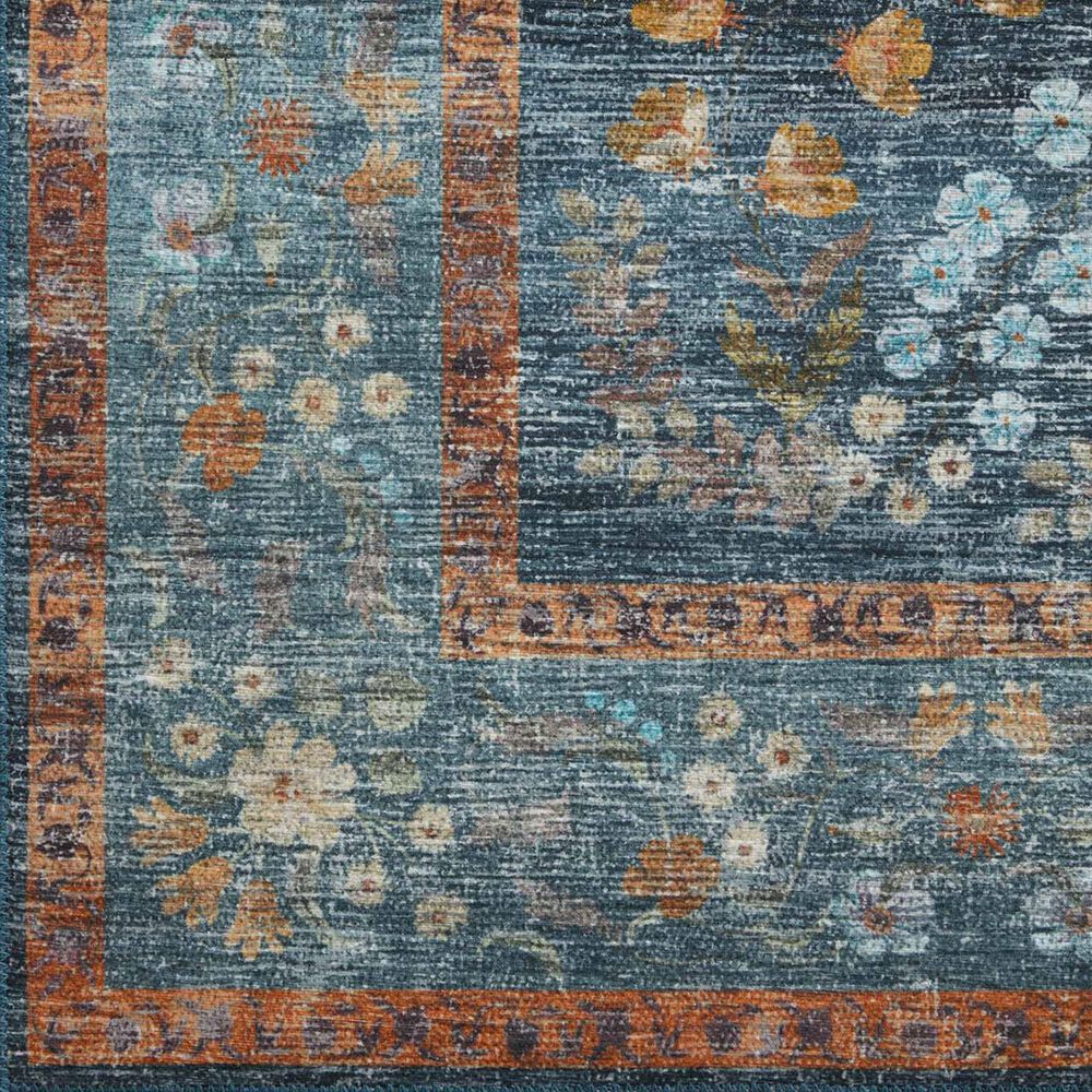 Rifle Paper Co. Palais 7&#39;6&quot; x 9&#39;6&quot; Navy Area Rug, , large