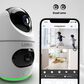 Lorex 2K Dual Lens Indoor Pan-Tilt Wi-Fi Security Camera in White, , large