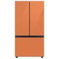 Samsung Bespoke 3-Door French Door Refrigerator Top Panel in Clementine Glass, , large