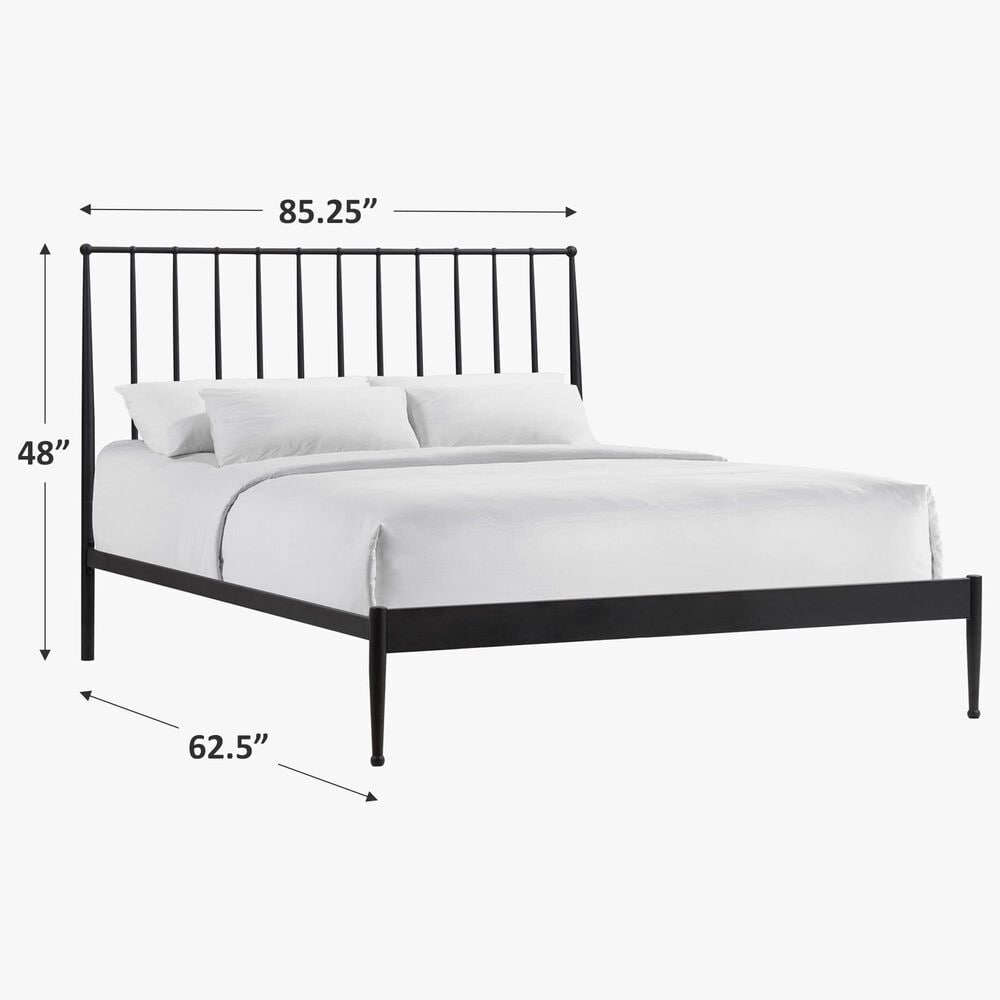 Hawthorne Furniture Transitional Queen Metal Panel Bed in Matte, , large