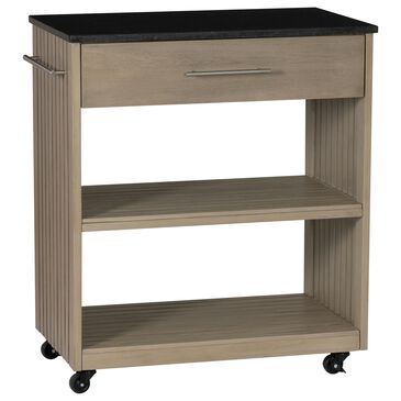 Linden Boulevard Giovanna Kitchen Cart in Grey and Black, , large