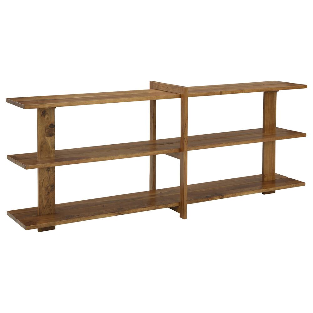 Ashley Fayemour Console Sofa Table in Warm Honey Brown, , large