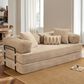 HOMLUX 80" Convertible Modular Sofa Bed in Beige, , large