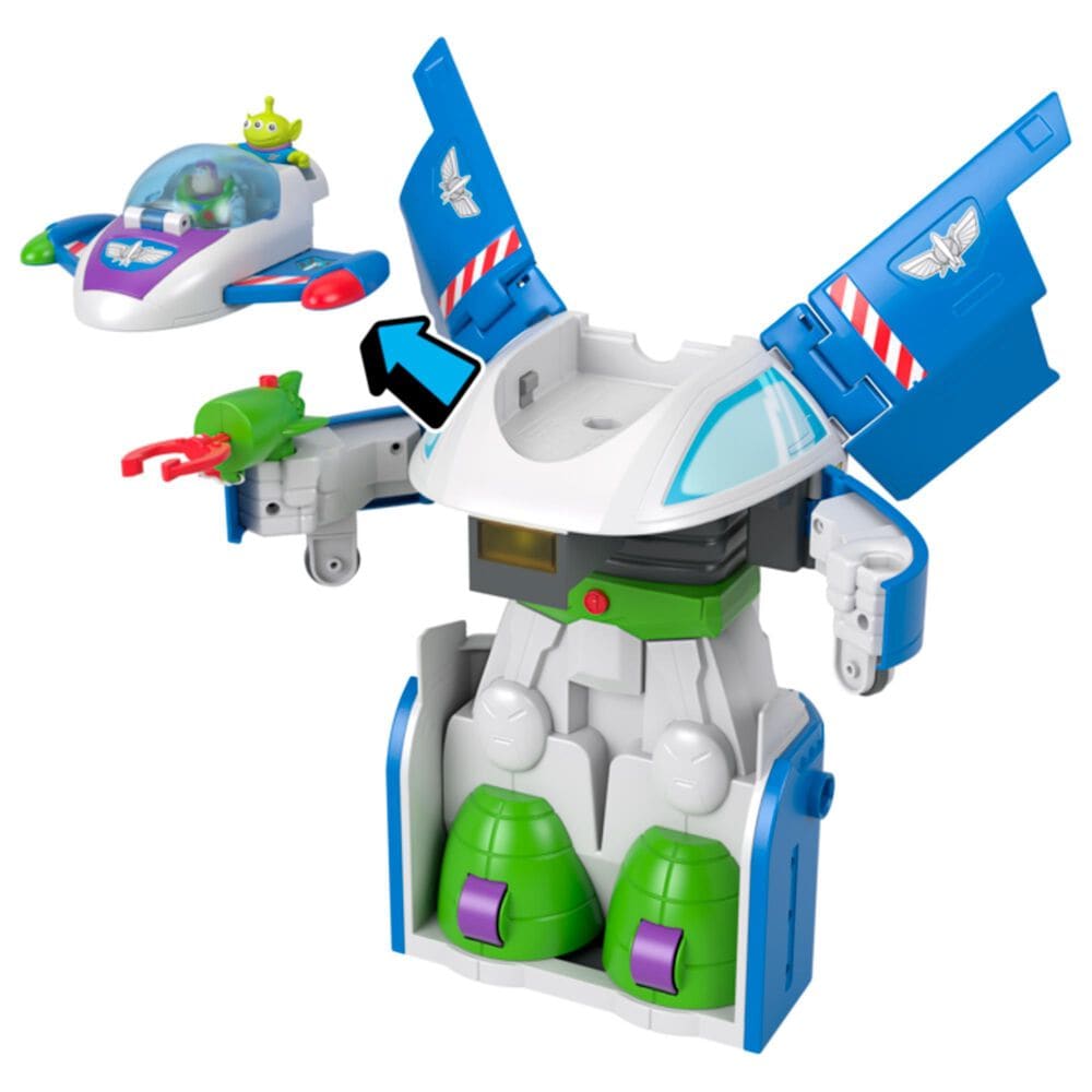 Imaginext Buzz Lightyear Robot Figure, , large