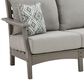 Signature Design by Ashley Visola Stationary Sofa with Cushion in Gray, , large