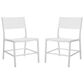 Linon Home Decor Holland Patio Side Chair in White (Set of 2), , large