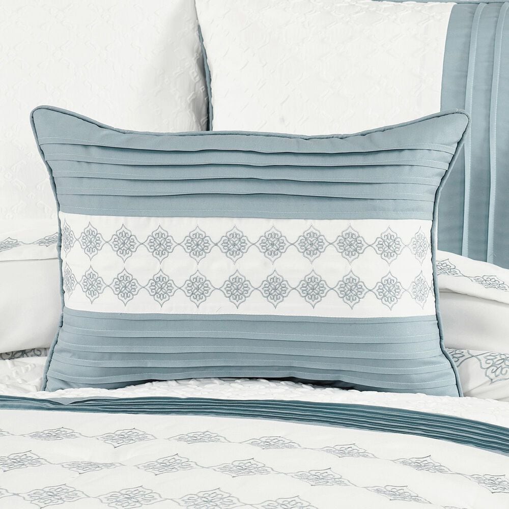 Royal Court Trilogy Lumbar Pillow in Blue and White, , large