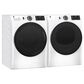 GE Appliances 4.8 Cu. Ft. Front Load Washer and 7.8 Cu. Ft. Electric Dryer Laundry Pair in White, , large