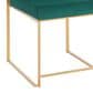 Lumisource Fuji Side Chair with Green Cushion in Gold (Set of 2), , large