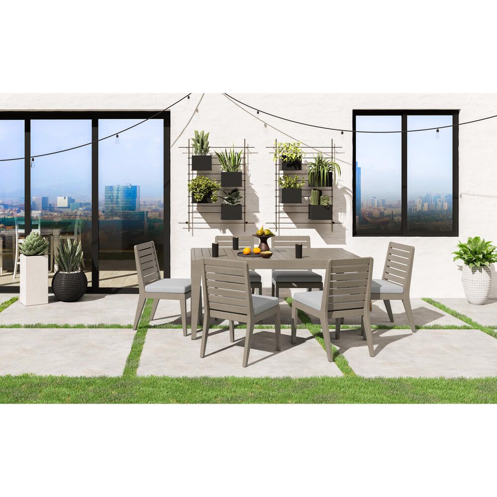 Homestyles Sustain Patio Dining Table in Stain Brown - Table Only, , large