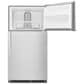 Whirlpool 20.5 Cu. Ft. Top-Freezer Refrigerator in Monochromatic Stainless Steel, , large