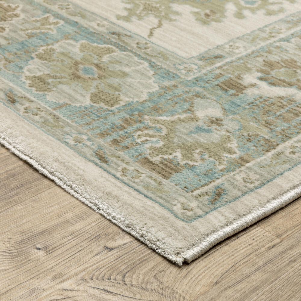 Oriental Weavers Maeve MAE10 Beige and Blue 3&#39;3&quot; x 5&#39; Area Rug, , large