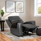 Linon Home Decor Izaiah Power Glider Recliner in Grey, , large
