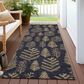 Dalyn Rug Company Wonderland WN21 2"3" x 7"6" Black Indoor/Outdoor Runner, , large