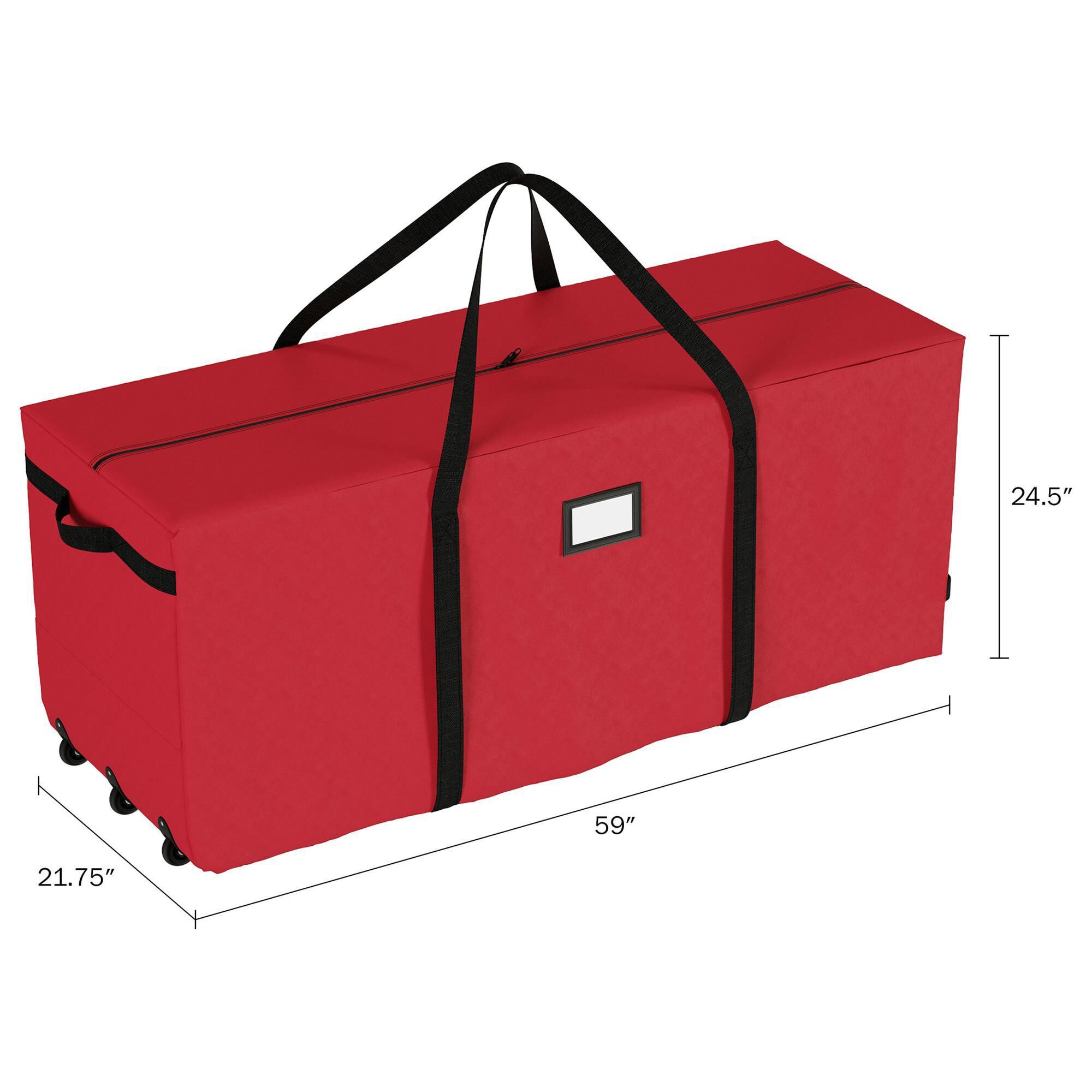 Christmas tree storage discount tote with wheels