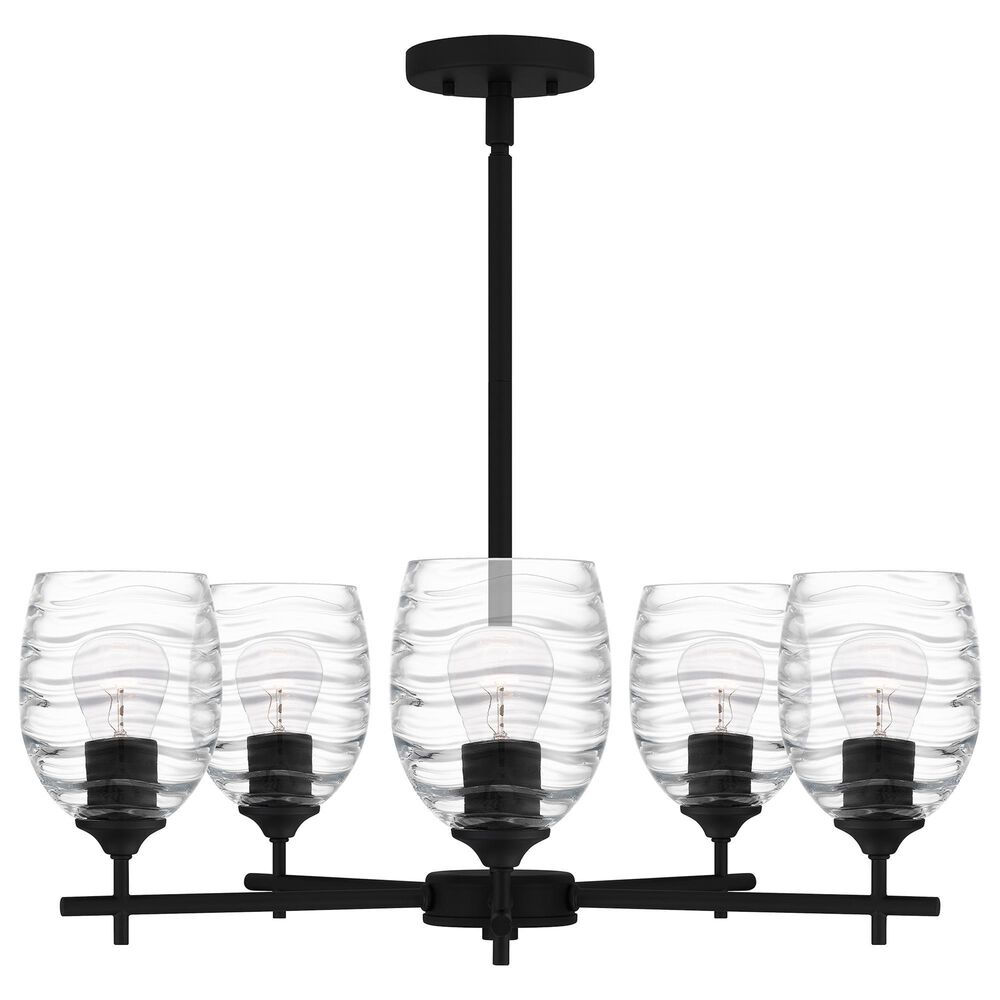 Quoizel Lucy 5-Light Chandelier in Matte Black, , large