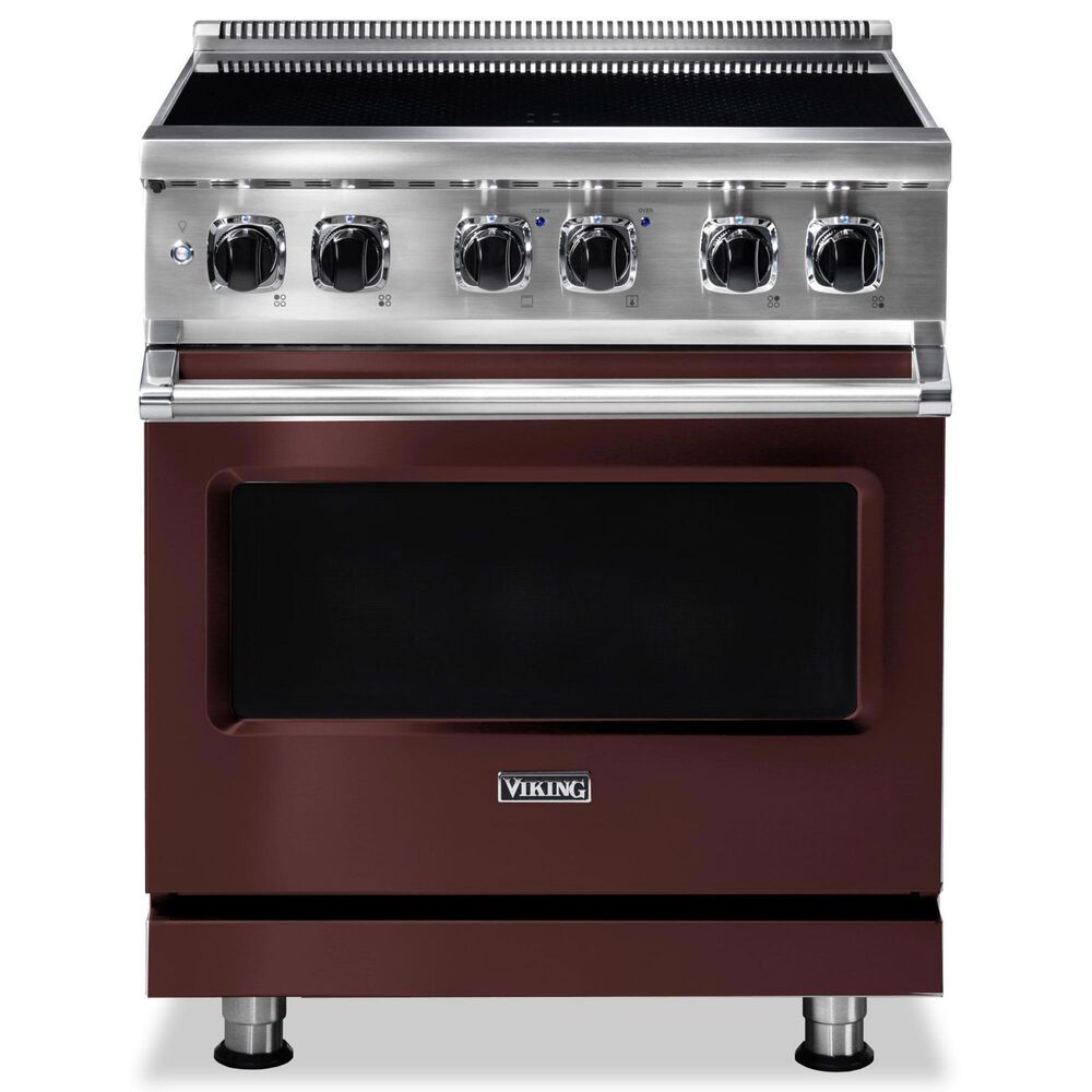 Viking Range 30" Induction Range with 4 Elements in Kalamata Red, , large
