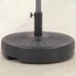 CorLiving Round Umbrella Base in Dark Grey, , large