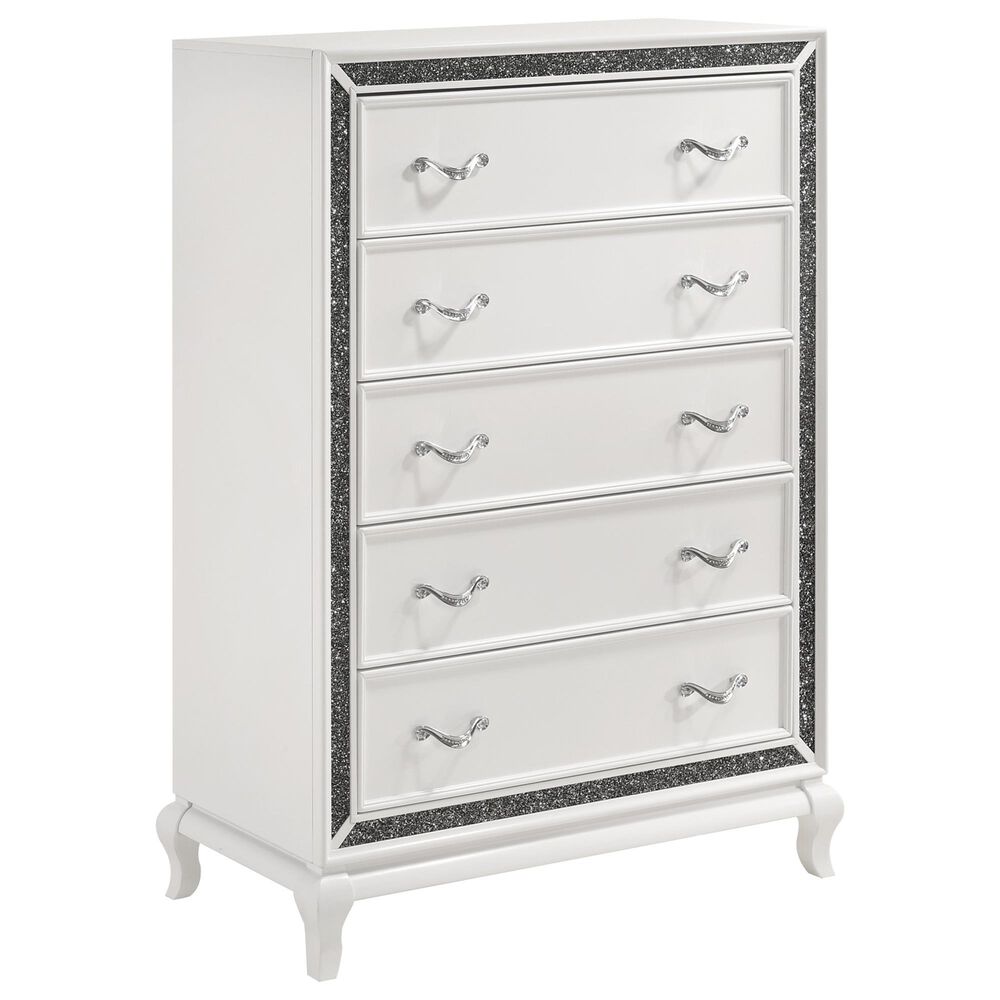 New Heritage Design Park Imperial 5 Drawer Chest in White, , large