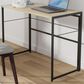 HOMLUX Riau 39" Folding Computer Desk in Sonoma Oak and Black, , large