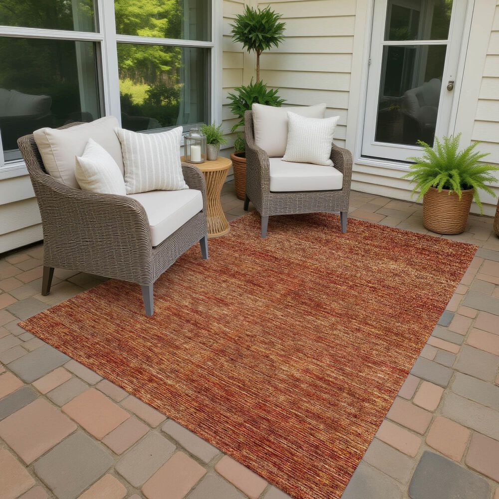 Dalyn Rug Company Soft Essentials Solid Paprika 9' x 12' Indoor/Outdoor Area Rug, , large