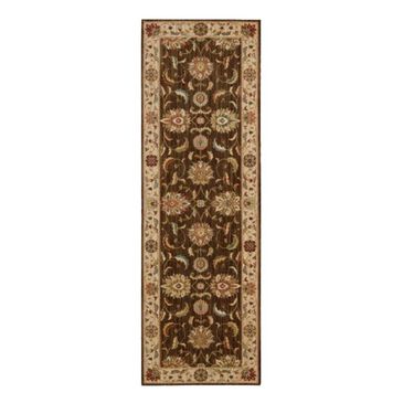 Nourison Living Treasures LI04 2"6" x 12" Brown Runner, , large