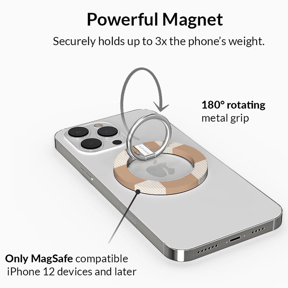 Velvet Caviar MagSafe Grip Ring in Nude Vibe Checker, , large