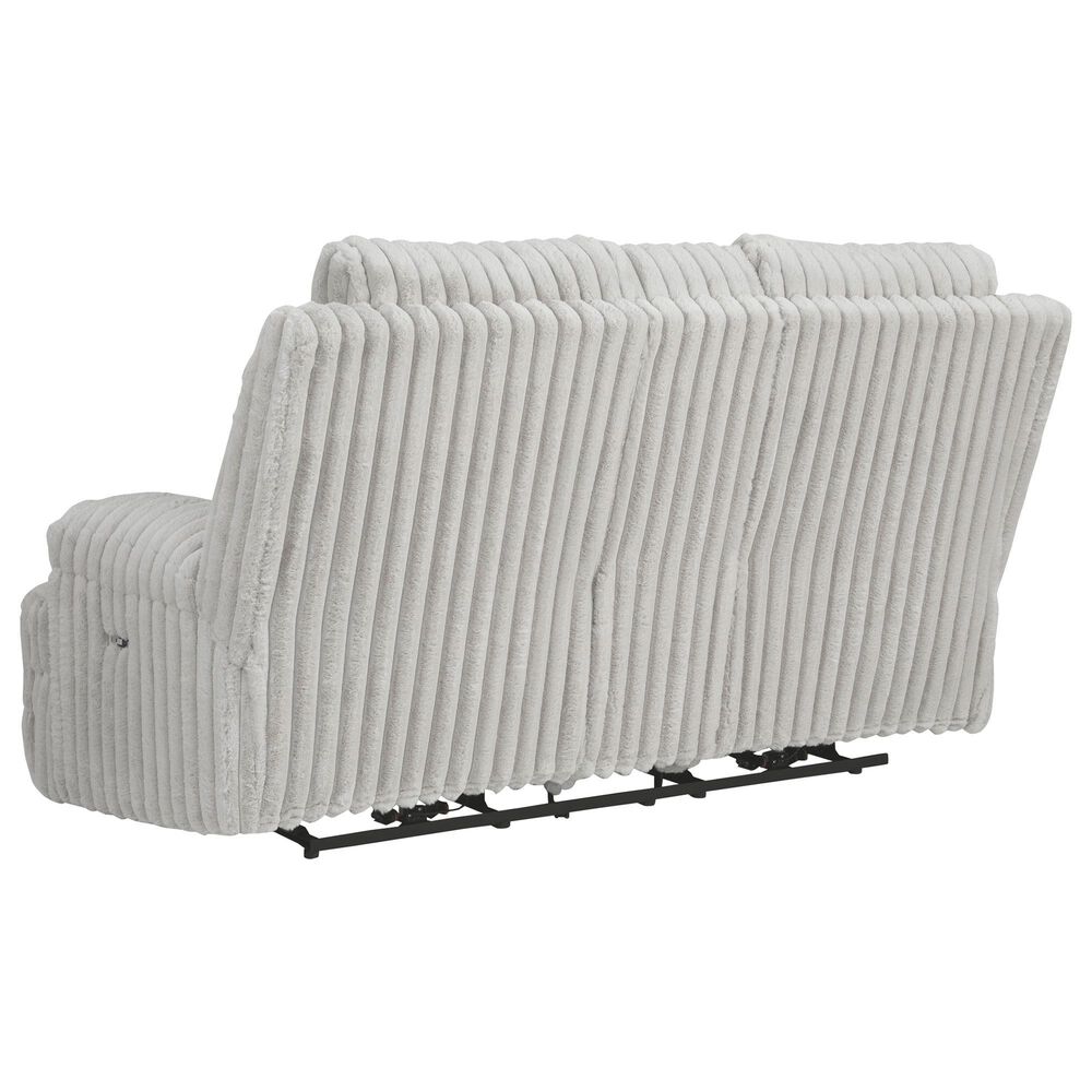 Ashley Rhines Falls Power Reclining Loveseat in Alloy, , large
