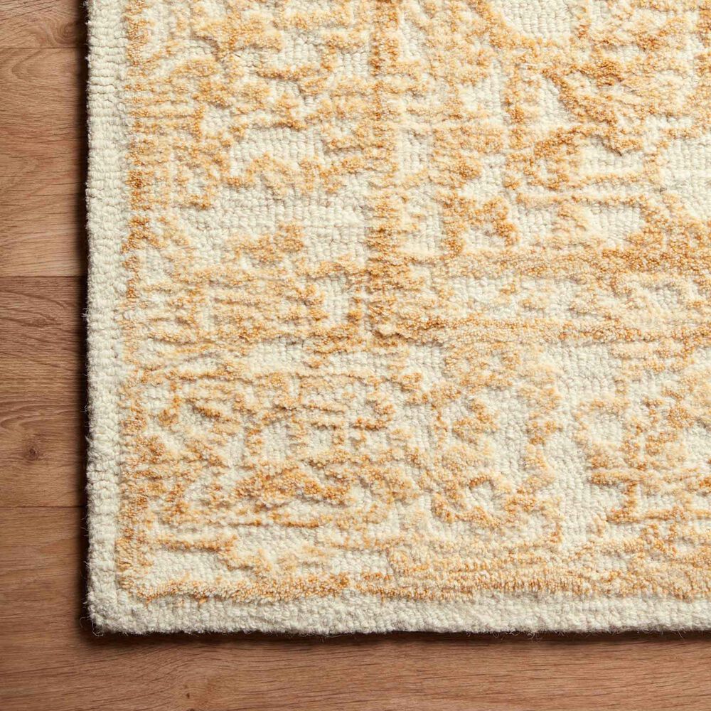 Magnolia Home Annie ANN-03 5&#39; x 7&#39;6&quot; White and Gold Area Rug, , large